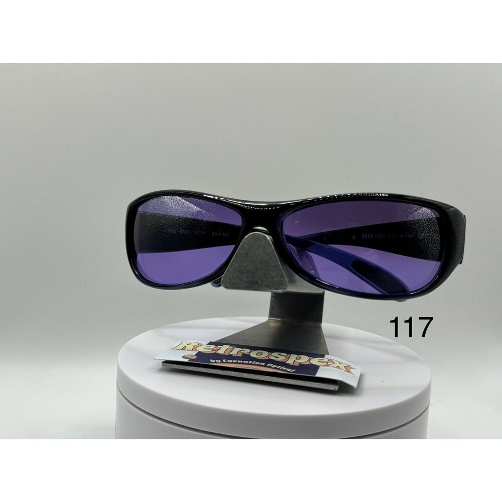Vintage Designer Y2K Sunglasses | Killer Loop Free End | OEM Purple Lenses
